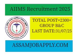 Read more about the article Common Recruitment Examination (CRE) 2025 – Apply Now for Group B & C Posts in AIIMS and Central Govt Institutes