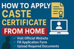 Read more about the article HOW TO APPLY CASTE CERTIFICATE FROM HOME