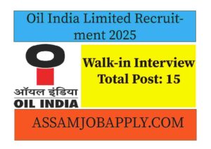 Read more about the article Oil India Limited Recruitment 2025 – Apply for Electrician & Associate Engineer Posts (Walk-in)