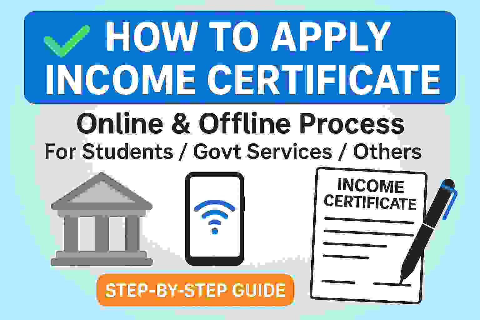 Read more about the article HOW TO APPLY INCOME CERTIFICATE FROM HOME