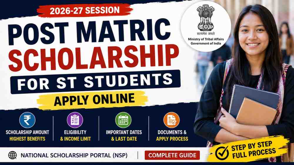 Read more about the article Post Matric Scholarship for ST Students 2026-27: Apply Online, Eligibility & Last Date