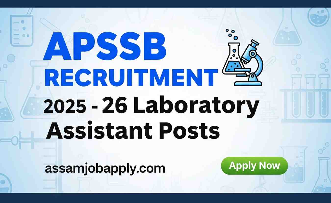 APSSB Recruitment 2025 – Apply Online for 26 Laboratory Assistant Posts