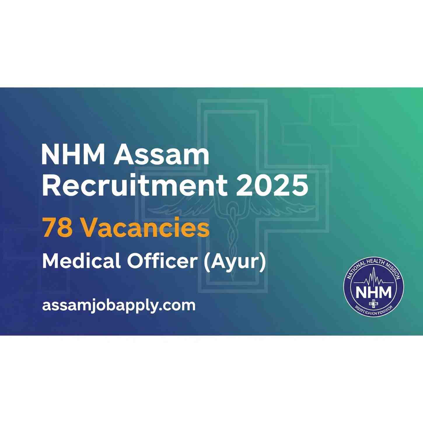NHM Assam Recruitment 2025 – Medical Officer (Ayur)