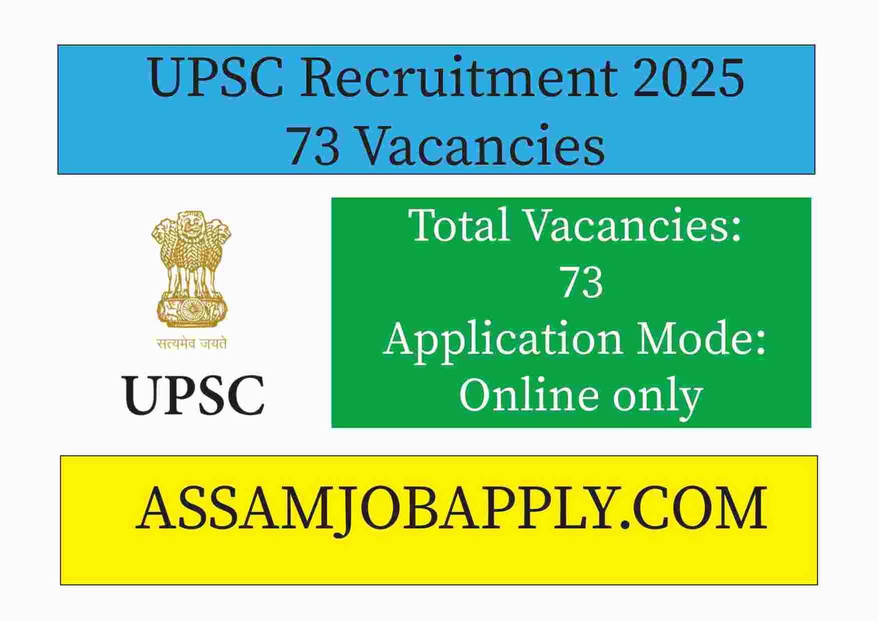 UPSC Recruitment 2025: 73 Vacancies for Assistant Public Prosecutor, Public Prosecutor & Lecturer Posts