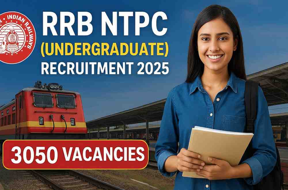 Read more about the article RRB NTPC (Undergraduate) Recruitment 2025 – CEN No. 07/2025 | 3050 Vacancies | Apply Online
