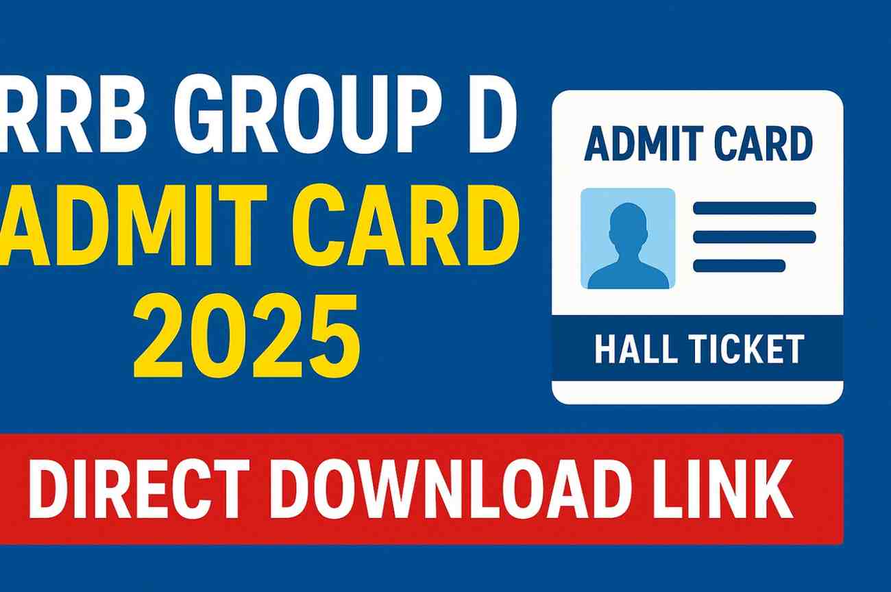 Read more about the article RRB Group D Admit Card 2025 – Direct Download Link (All Regions)