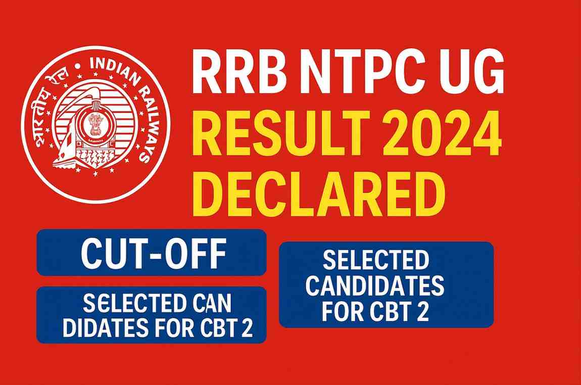 Read more about the article RRB NTPC UG Result 2024 Declared – Cut Off, Scorecard, Selected Candidates List for CBT 2