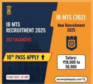 IB MTS (General) Recruitment 2025 – 362 Vacancies