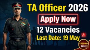 Territorial Army Officer Recruitment 2026