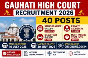 Gauhati High Court Recruitment 2026: Apply Online for 40 Posts