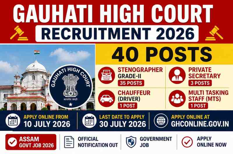 Read more about the article Gauhati High Court Recruitment 2026: Apply Online for 40 Posts