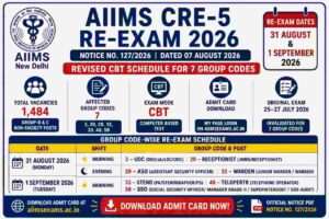 AIIMS CRE-5 Re-Exam Date 2026
