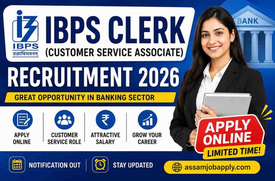 You are currently viewing IBPS Clerk (Customer Service Associate) Recruitment 2026