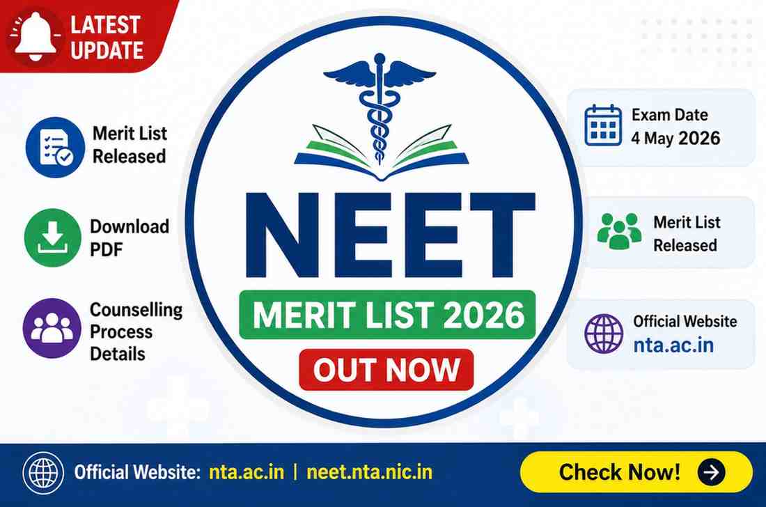 You are currently viewing NEET Merit List 2026: All India Rank, State-Wise Merit List, PDF Download & Official Links