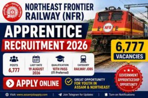 Northeast Frontier Railway (NFR) Apprentice Recruitment 2026 – 6,777 Posts