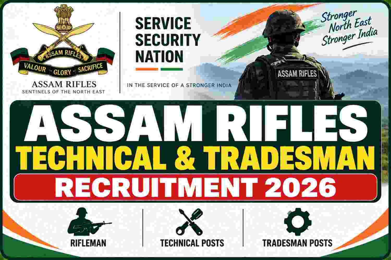 You are currently viewing Assam Rifles Technical & Tradesman Recruitment 2026 – 354 Posts, Apply Online